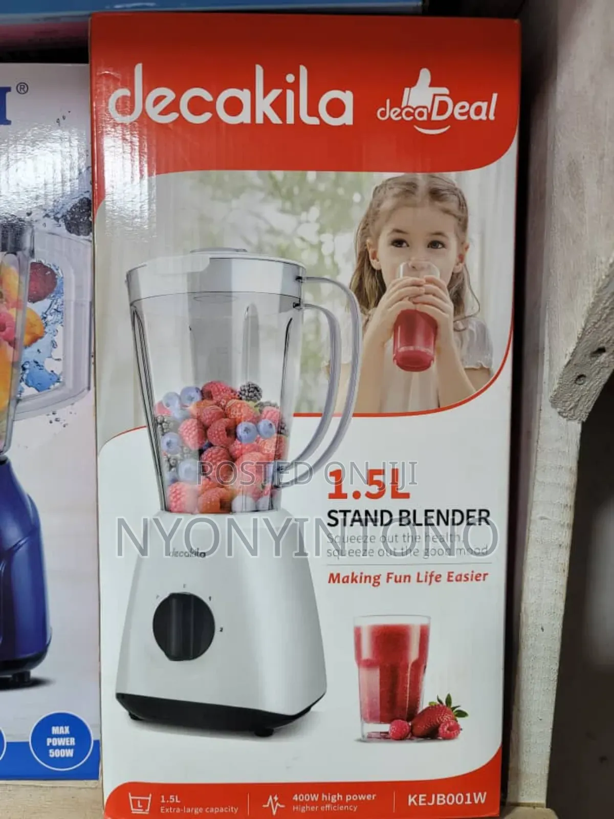 Decakila 2 In1 High Quality Juice Blender With Grinder