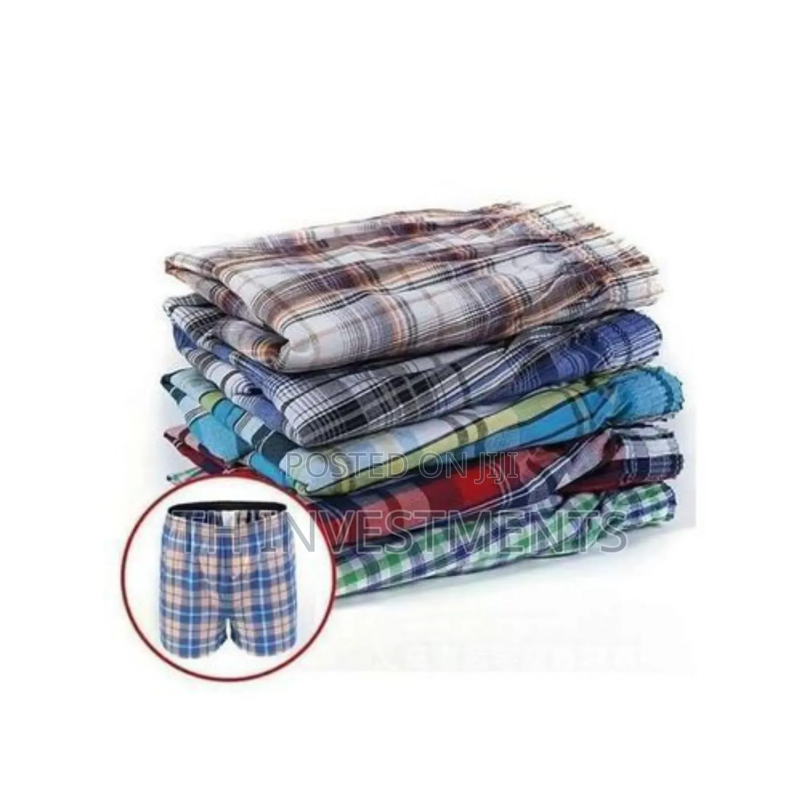 Other 6 Pack of Men Checkered Boxers-Multi-Color 