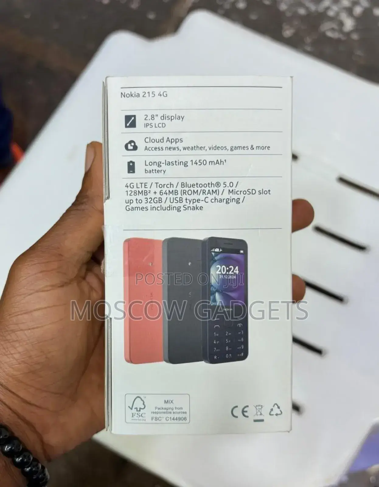 New Nokia 215 4G Black