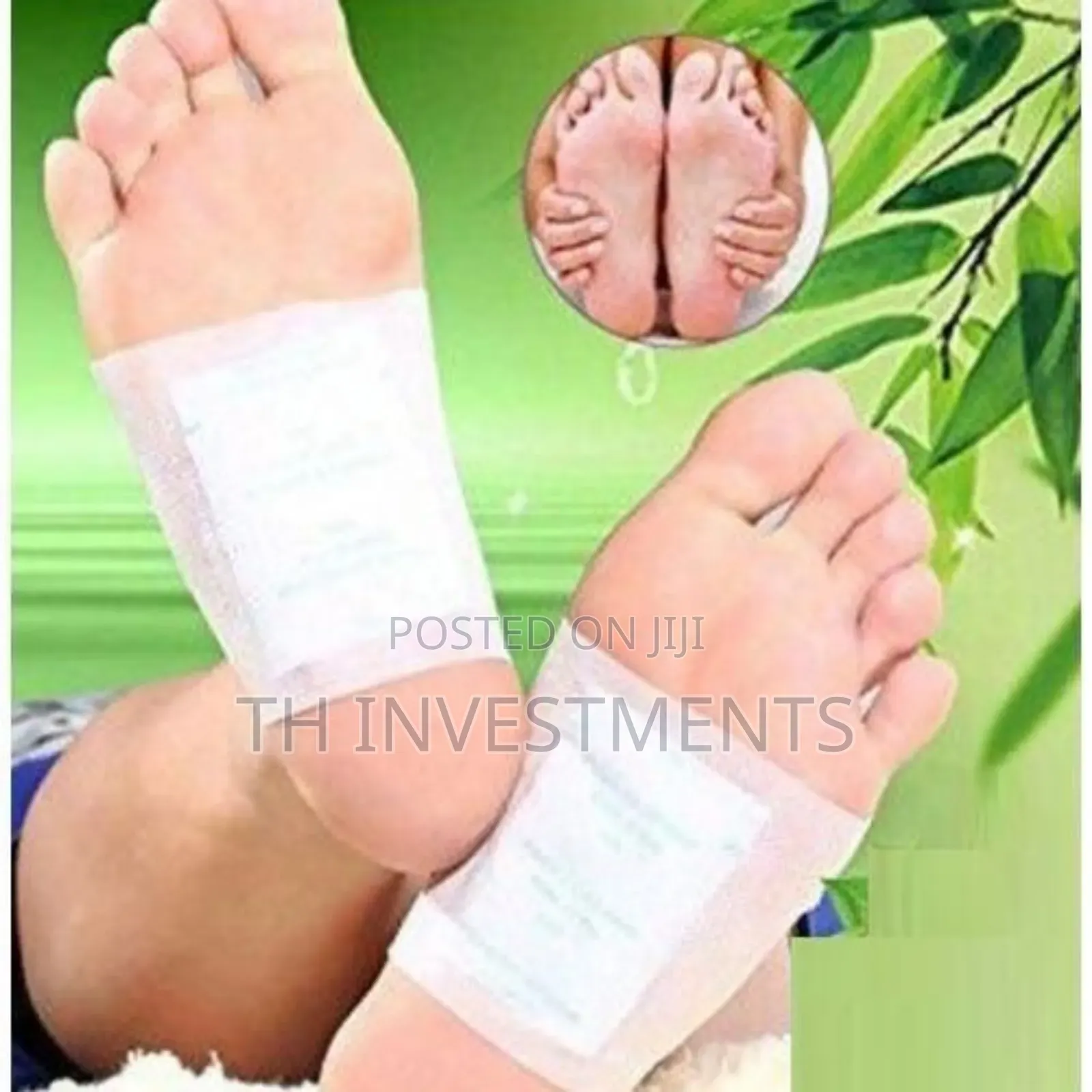 Detox Foot Patches Stress Pain Tension Relief - White