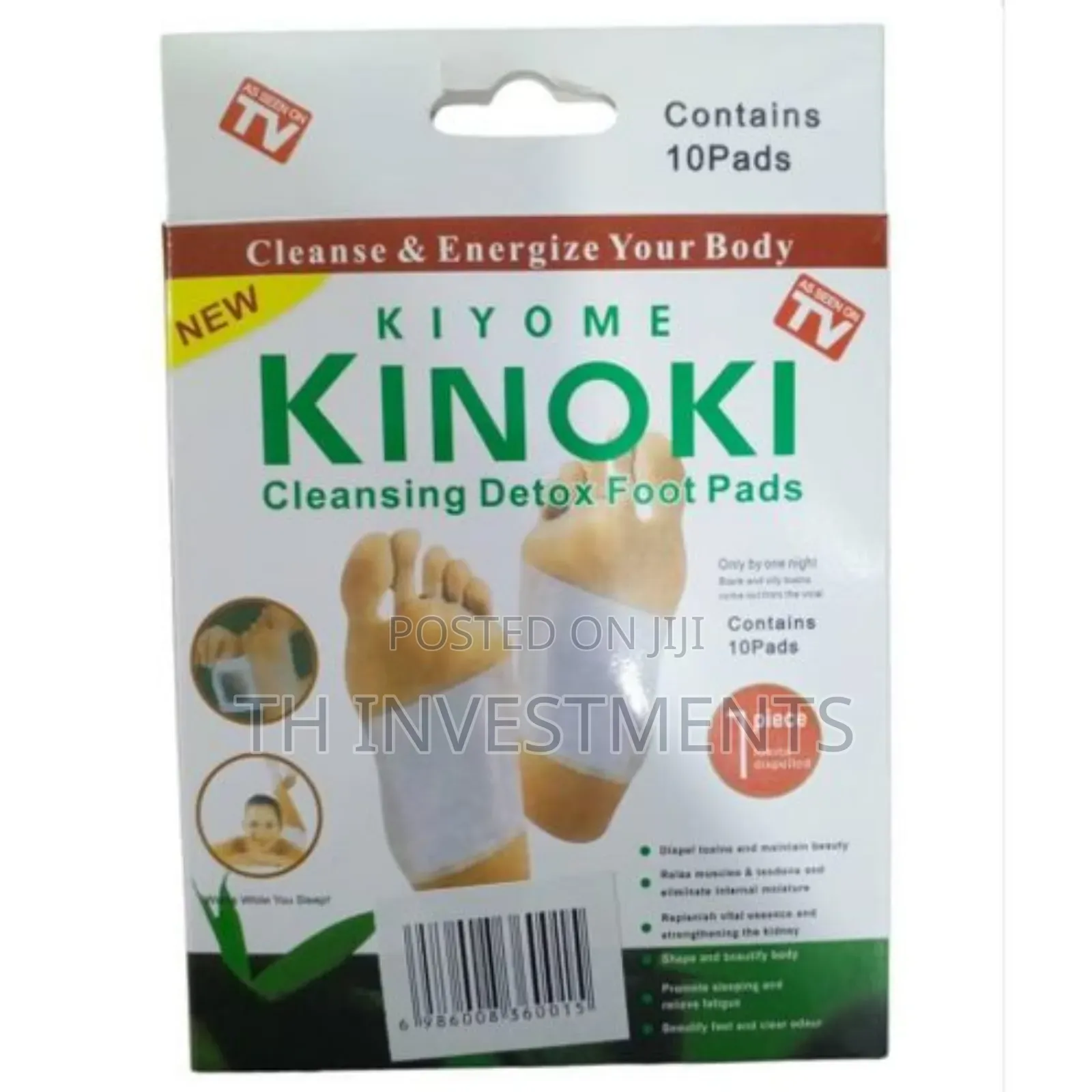 Detox Foot Patches Stress Pain Tension Relief - White