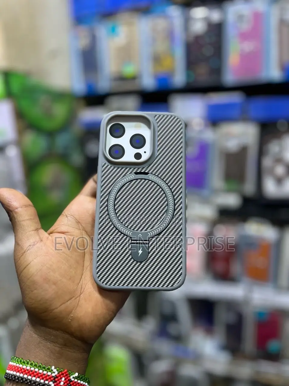 Carbon Fiber Texture for Magsafe Case for iPhone 15 Pro