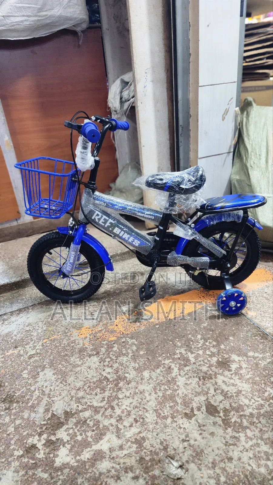 Kids Size 12 Blue Bicycles