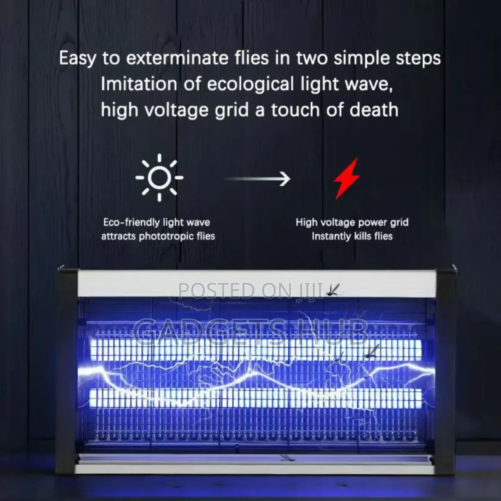 Led Electric Shock Wall Mount Mosquito Killer Lamp Uv