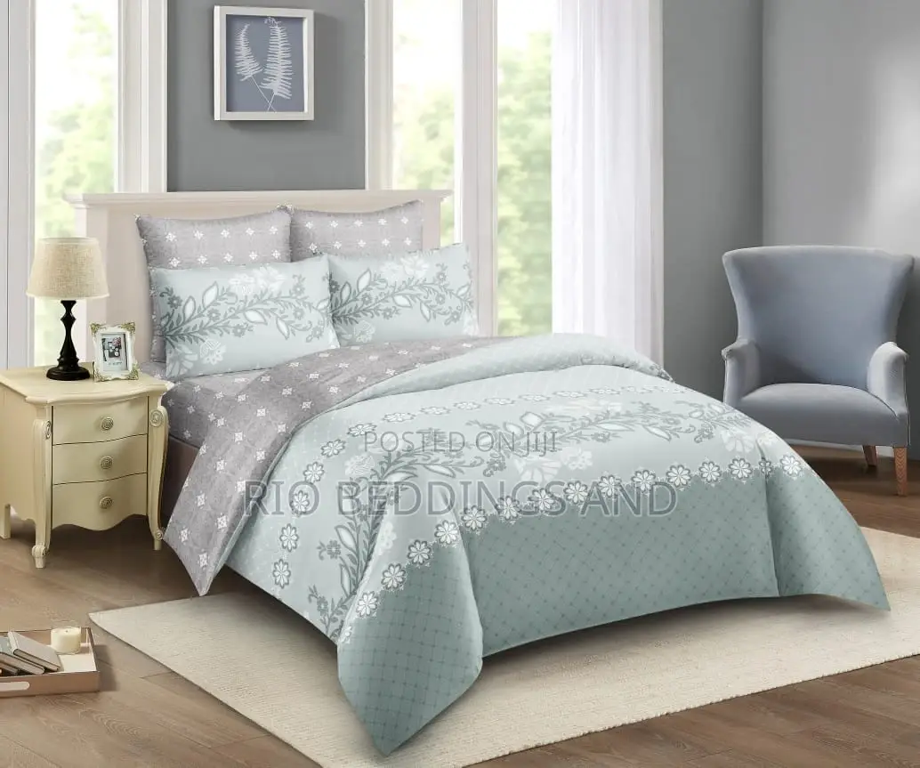 5x6 Cotton Bedcover / Duvet Cover With 4pcs