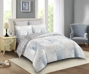 5x6 Cotton Bedcover / Duvet Cover With 4pcs