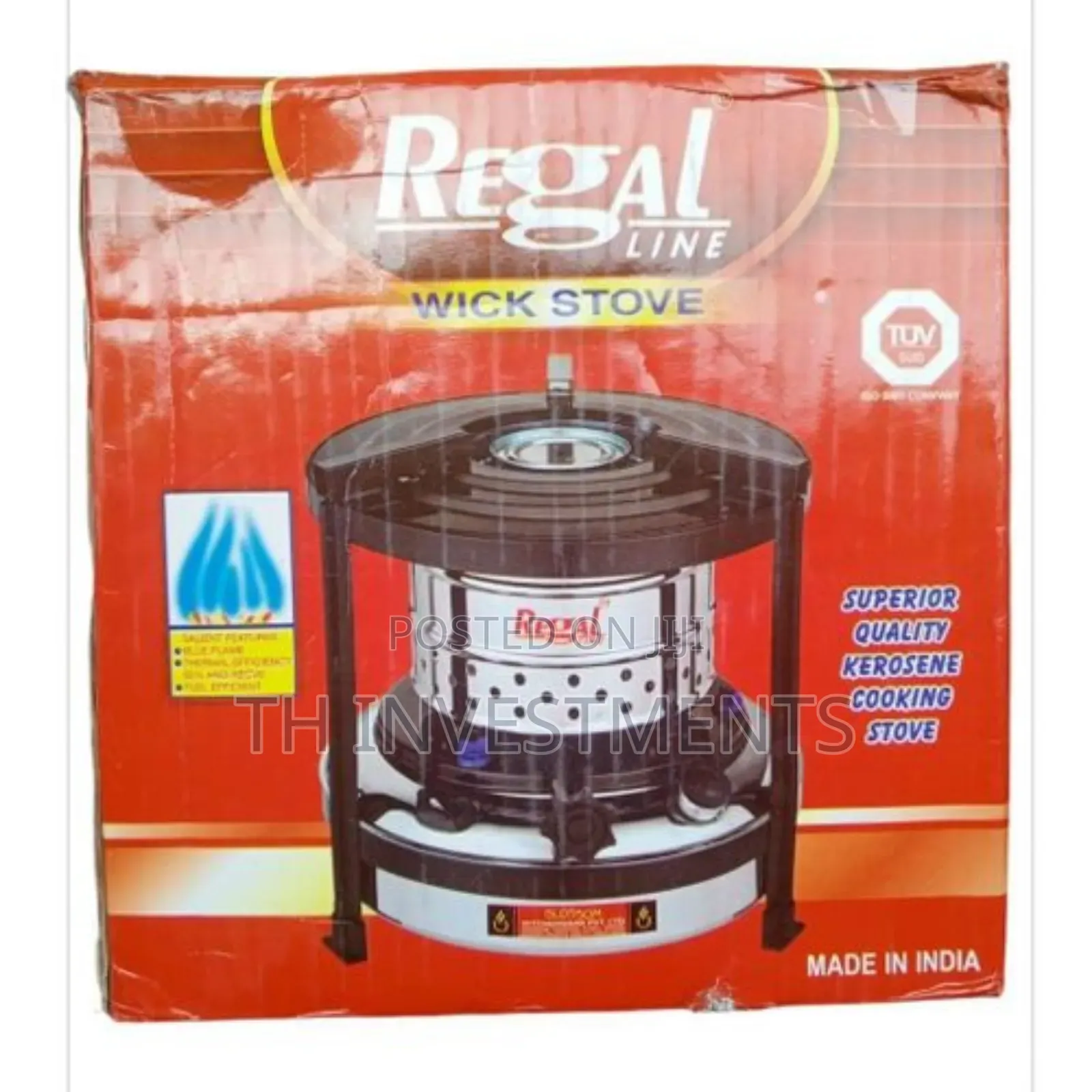 Stainless Paraffin Stove 2 Litres - Silver,Black
