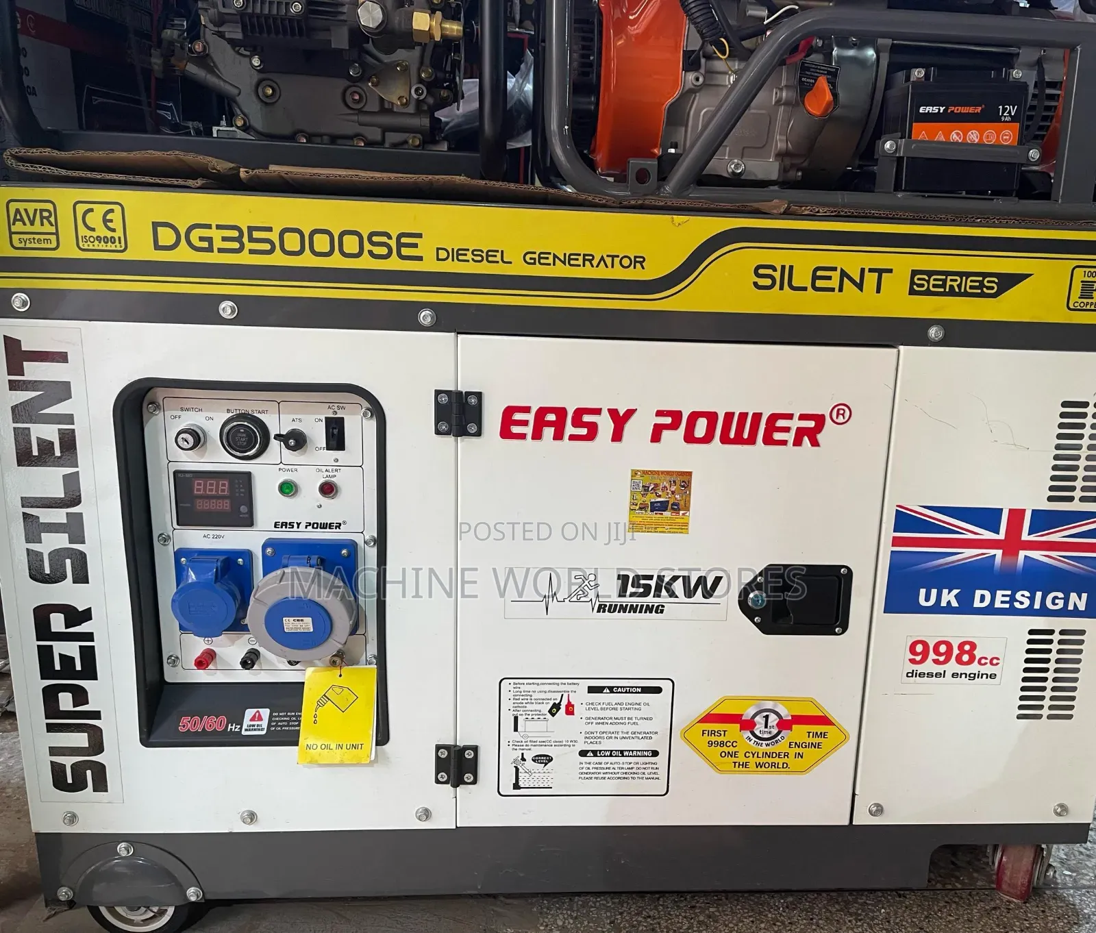 Dg35000se 15kva Silent Generator Uk Design