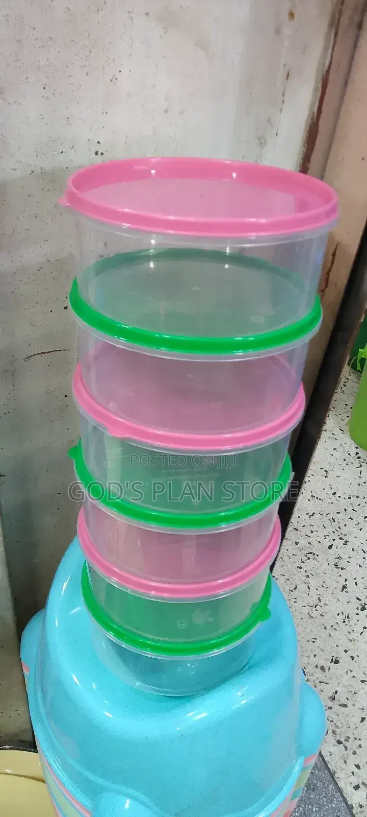 Plastic Food Containers Round 12pcs