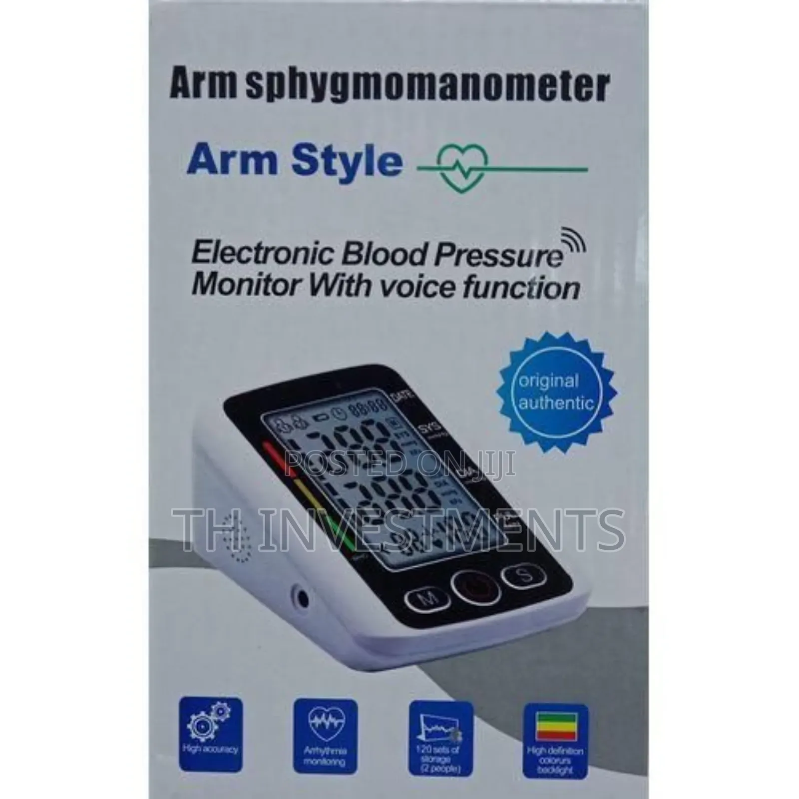 Electronic Home Use Blood Pressure Monitor 