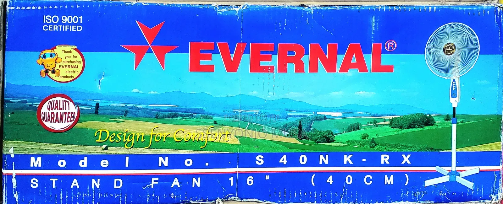 Evernal 16" Stand Fan - S40nk-Rx Model