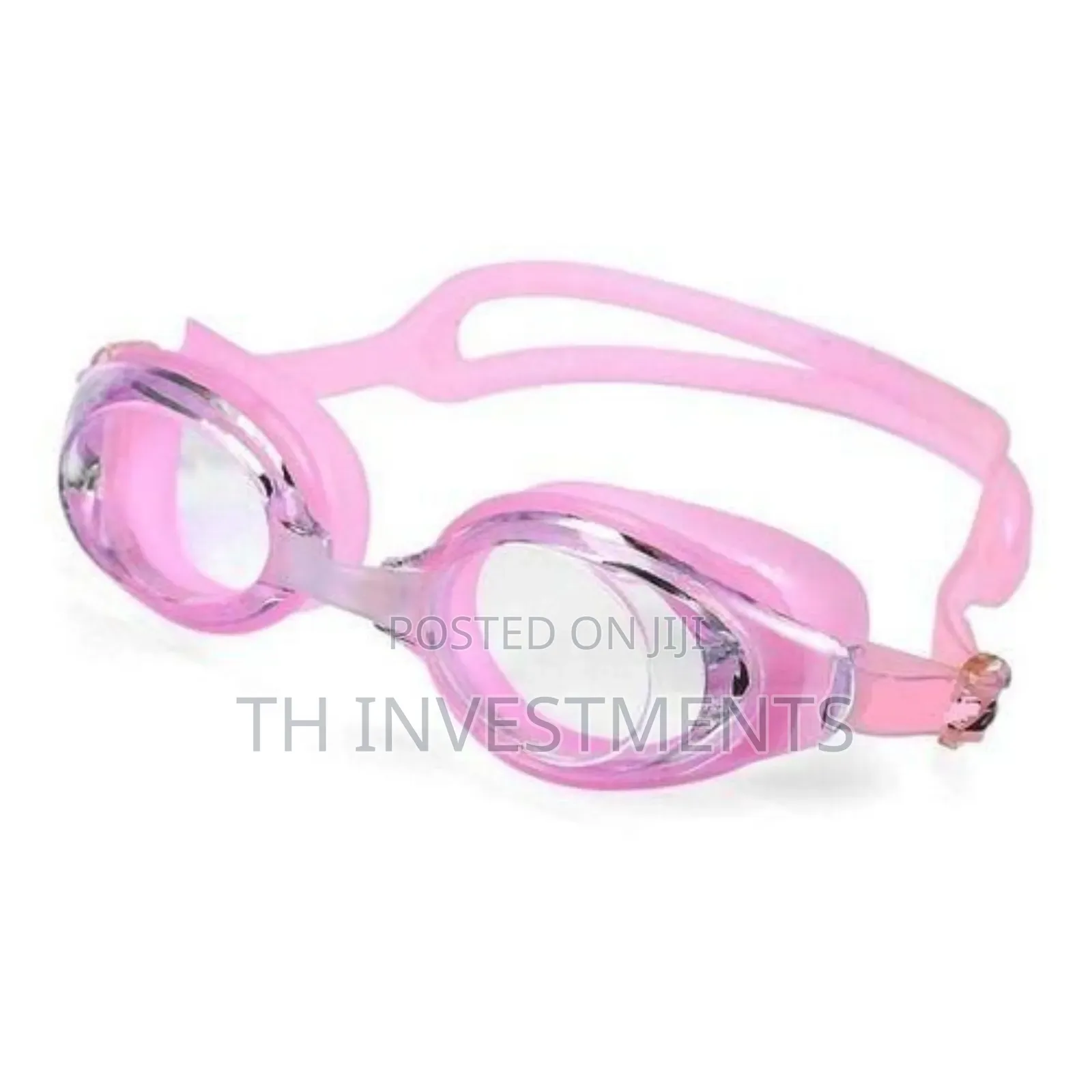 Kids Swimming Goggles Adjustable Free Size Pink
