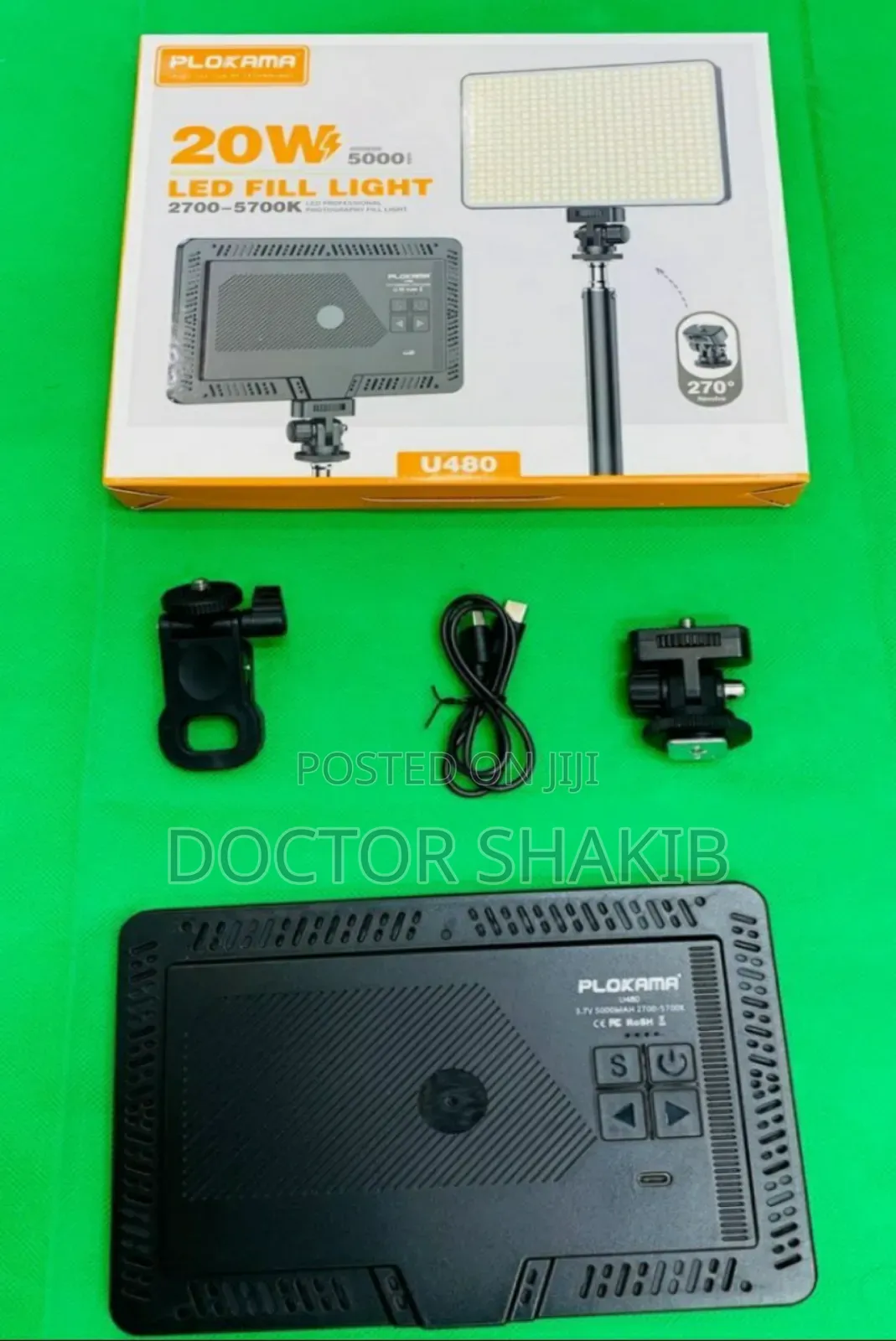 New Plokama U480 Rechargeable Led Fill Light 20w