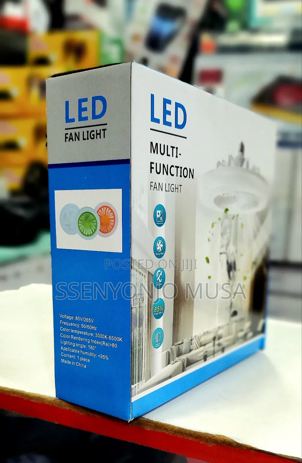 Portable Lamp Multi-Function Fan Light