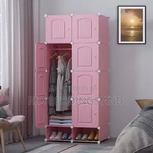 Plastic Wardrobe With Two Columns