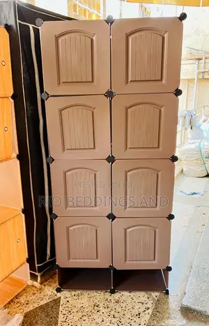 Plastic Wardrobe With Two Columns