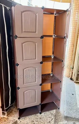 Plastic Wardrobe With Two Columns