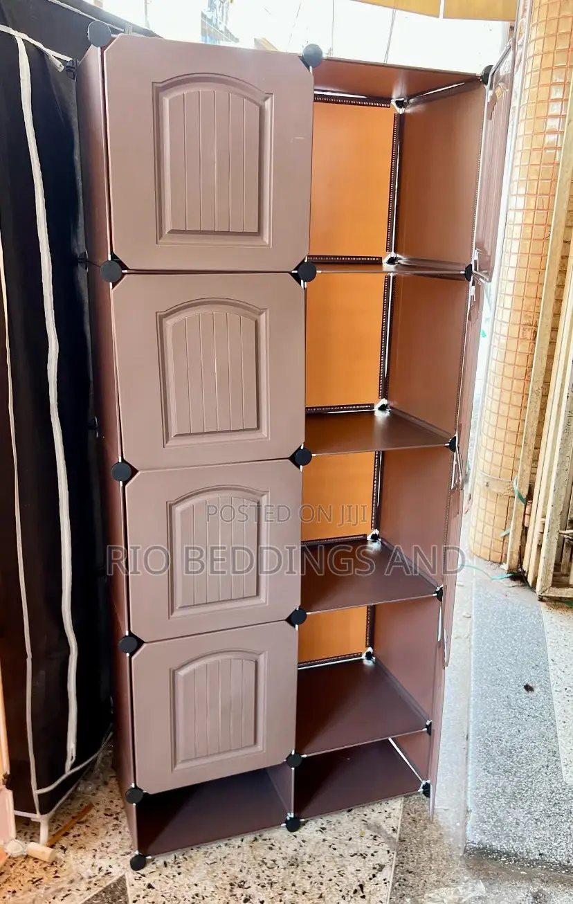 Plastic Wardrobe With Two Columns