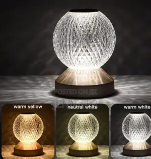 Crystal Night Light Desk Lamp