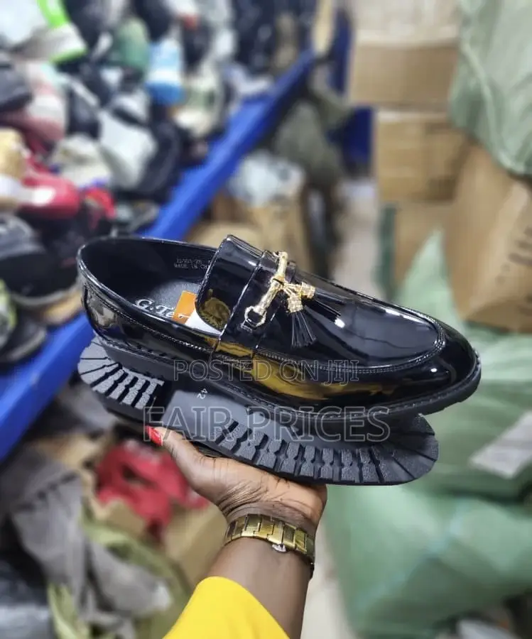 Shinny School Oxfords Black