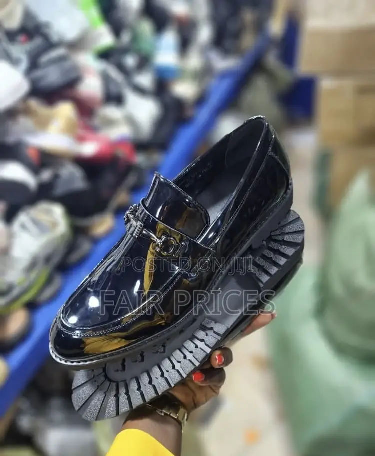 Shinny School Oxfords Black