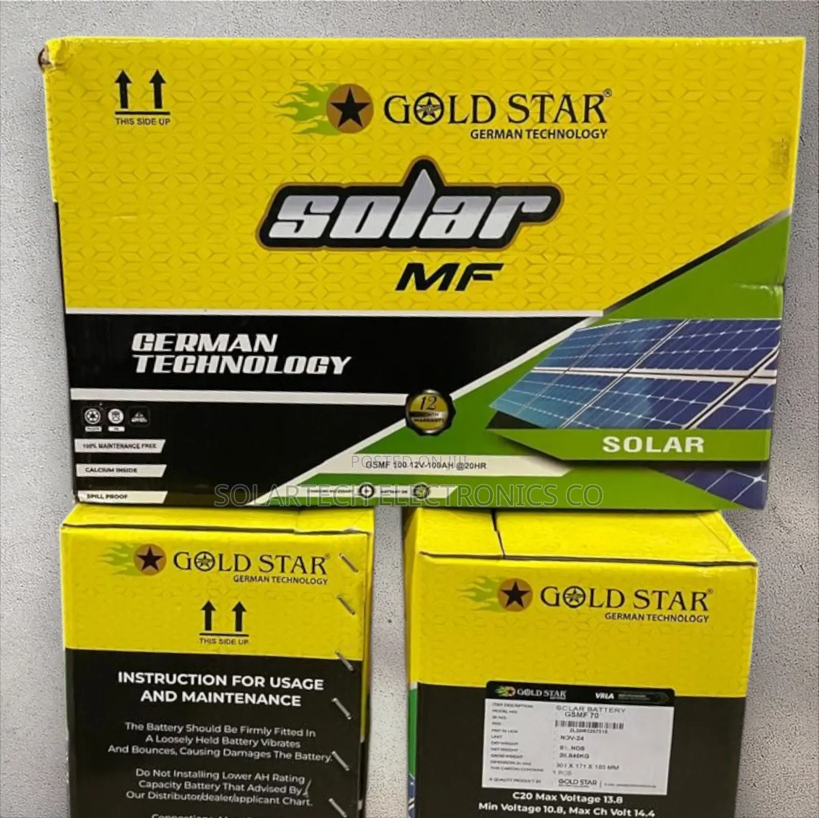 100ah Gold Star Maintenance Free Batteries