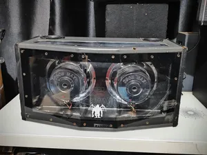 American Monster Dual Subwoofer Powered Car Subwoofer