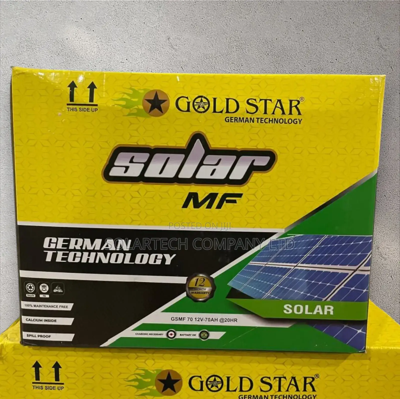 70ah Gold Star Maintenance Free Solar Batteries Kayn