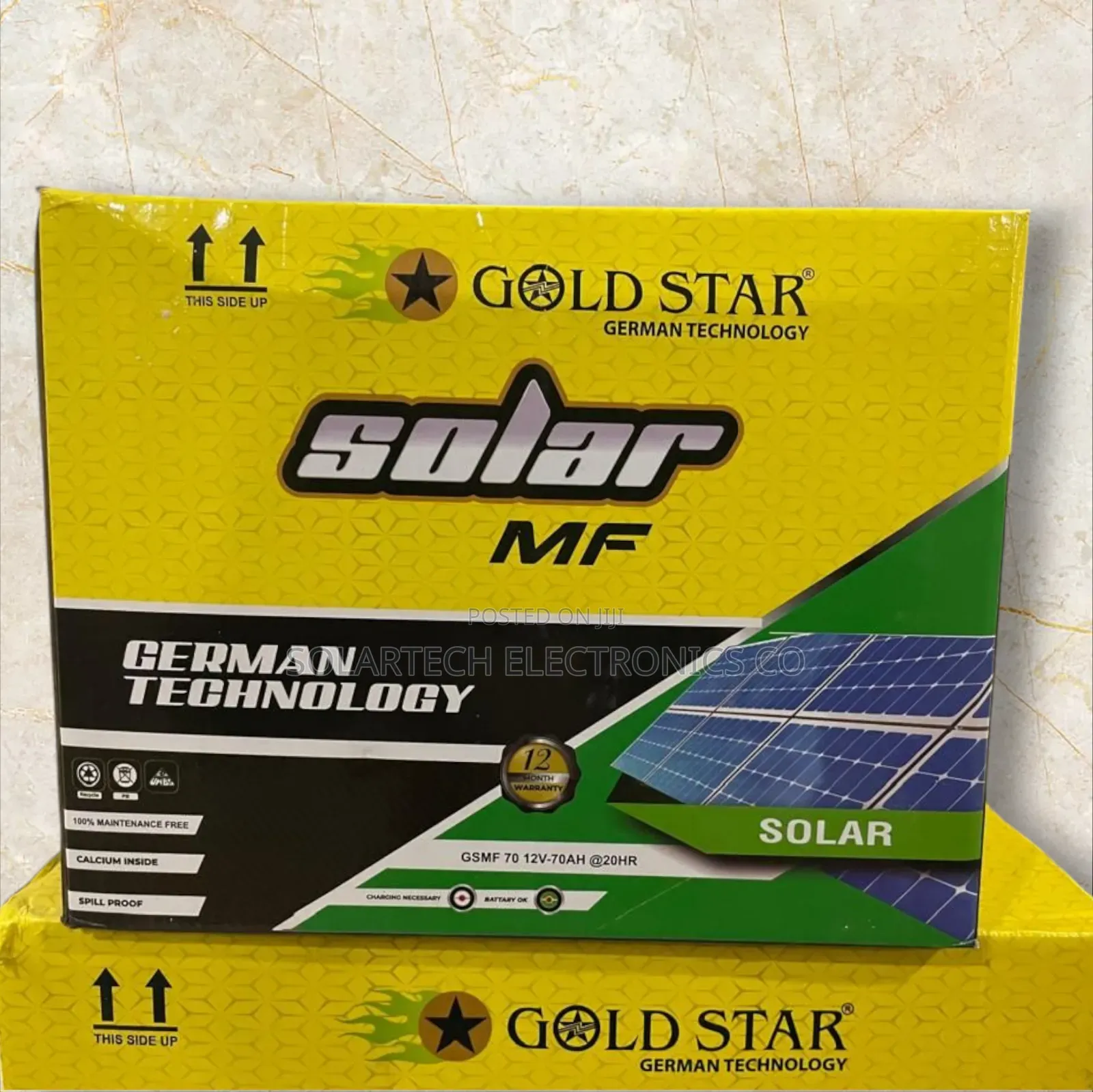 70ah Gold Star Maintenance Free Solar Batteries Fehy