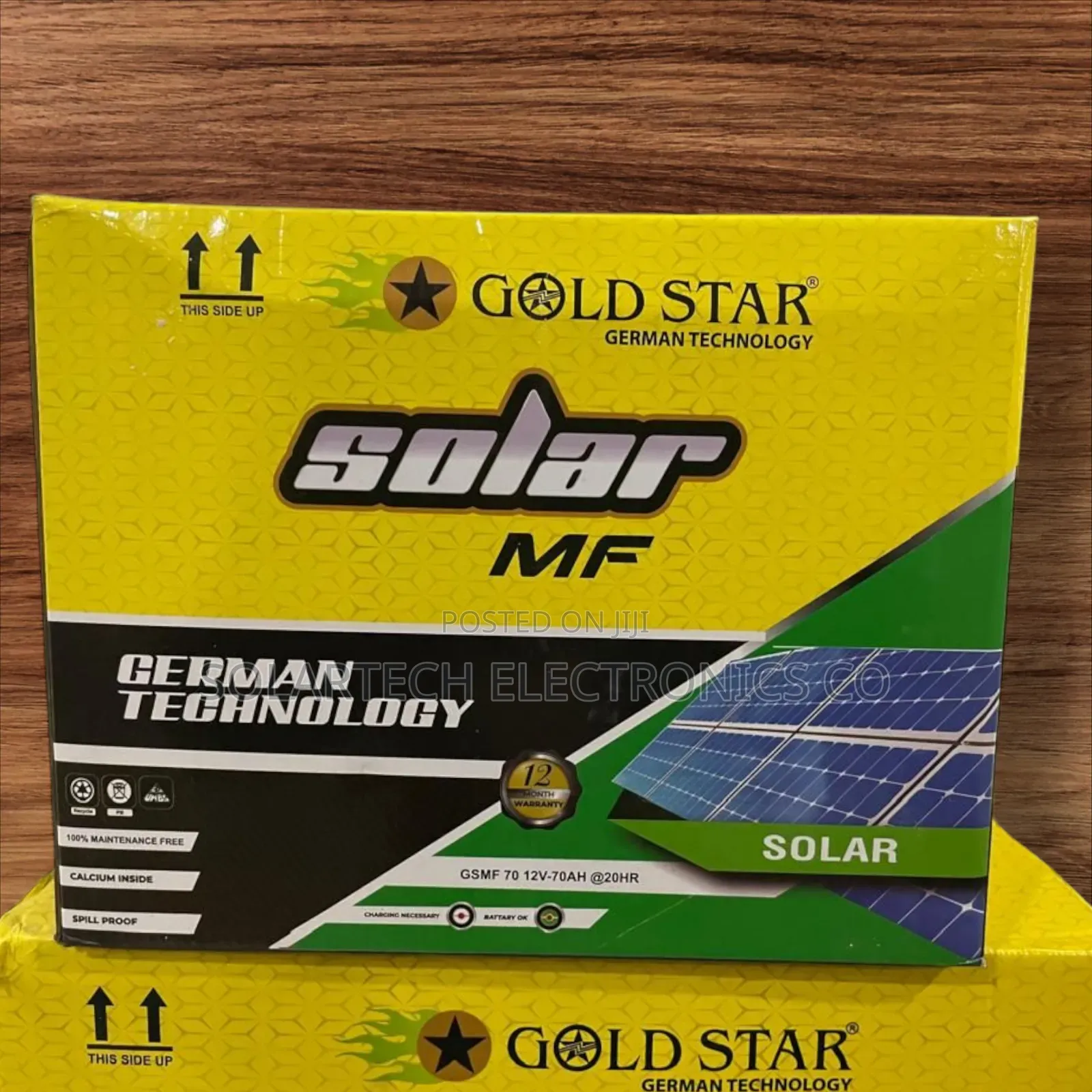 70ah Gold Star Maintenance Free Solar Batteries Kaid