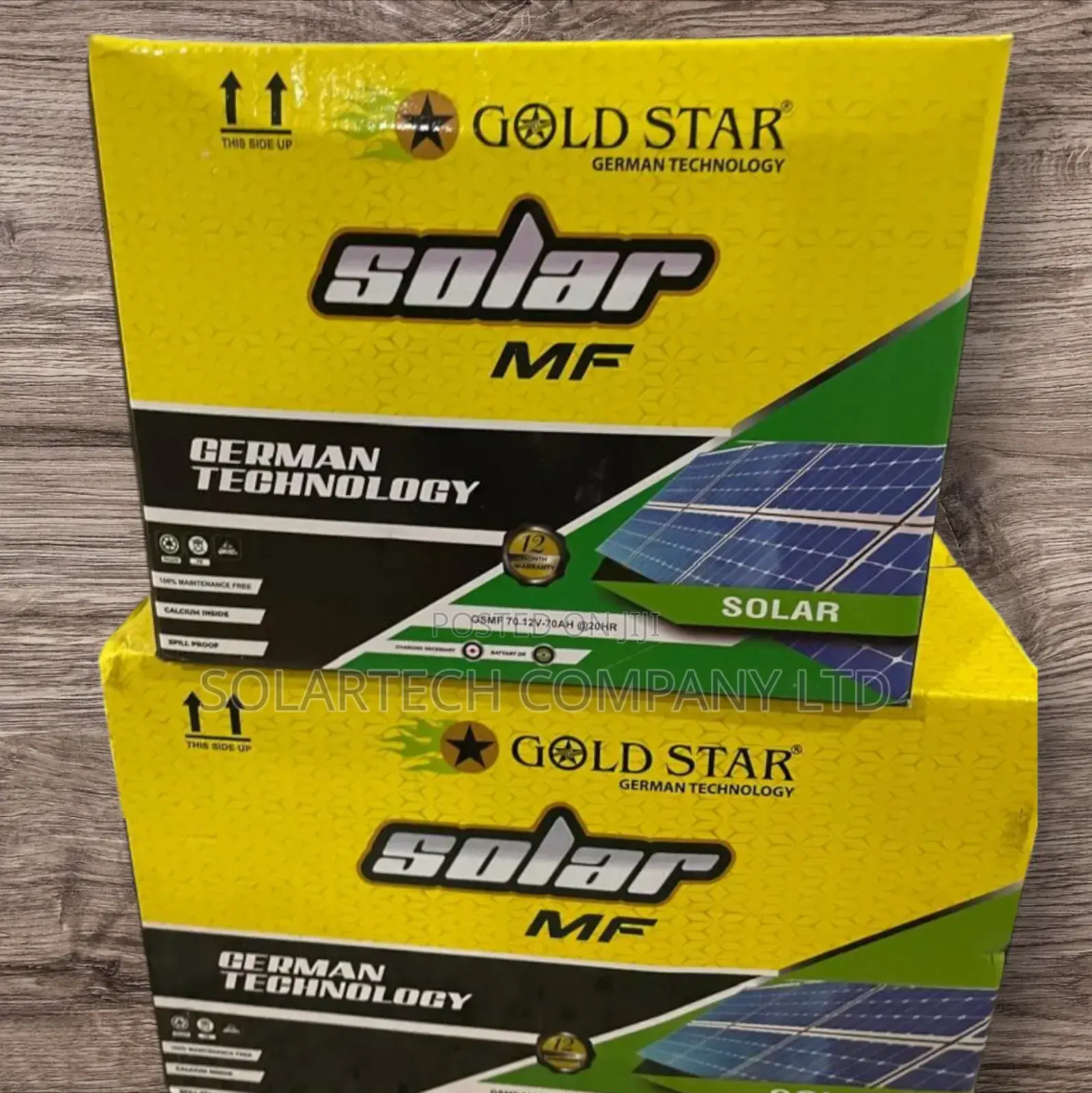 70ah Gold Star German Technology Mf Solar Batteries Lann
