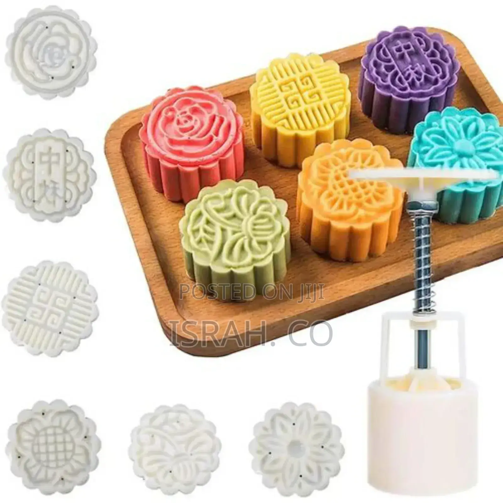 Cake Mold 6 Pcs, Mid Autumn Festival Diy Hand Press Cookie