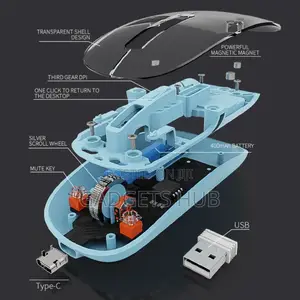 Transparent Mouse and Pad Wireless