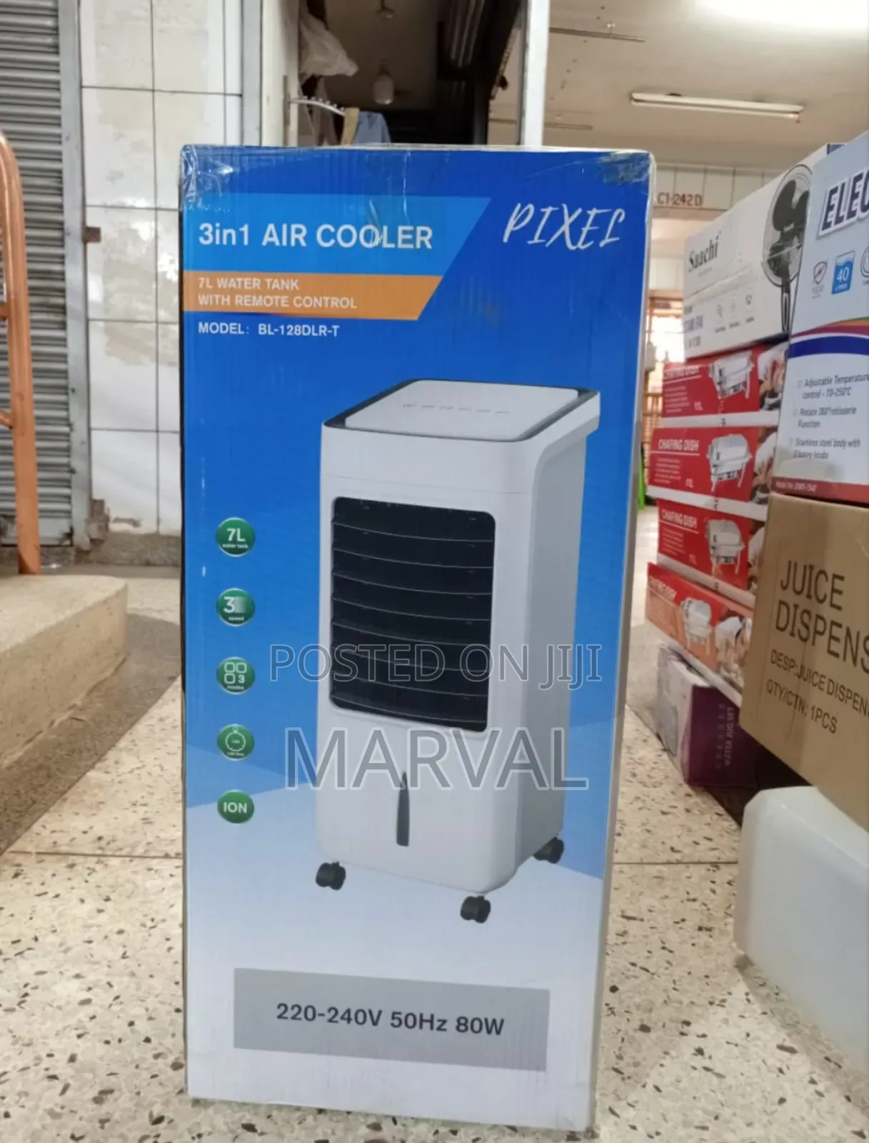 Pixel 3in1 Air Cooler With 7l Water Tank