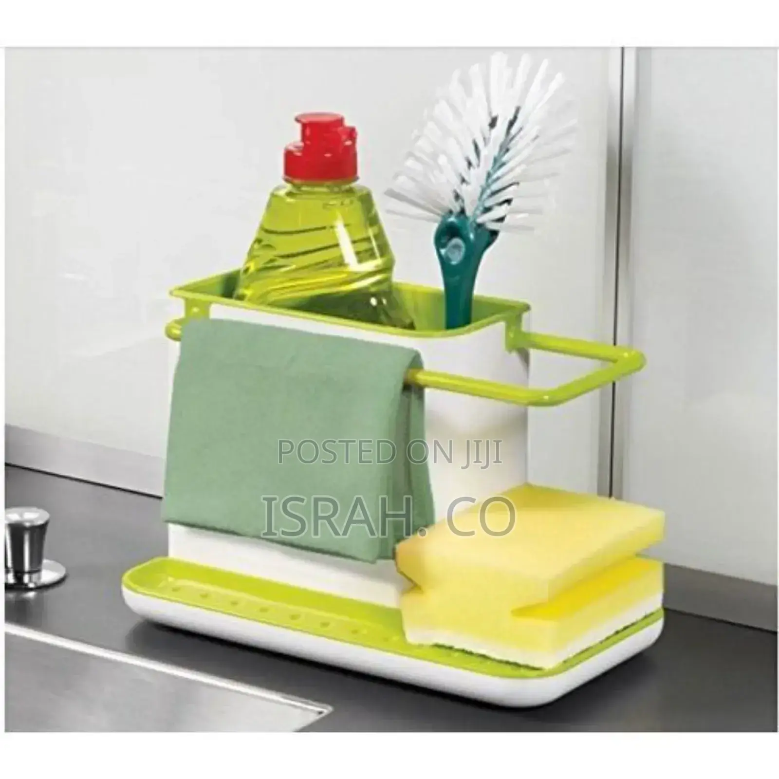 3 In1kitchen Sink Organizer Stand Draining Holder Towel Soap