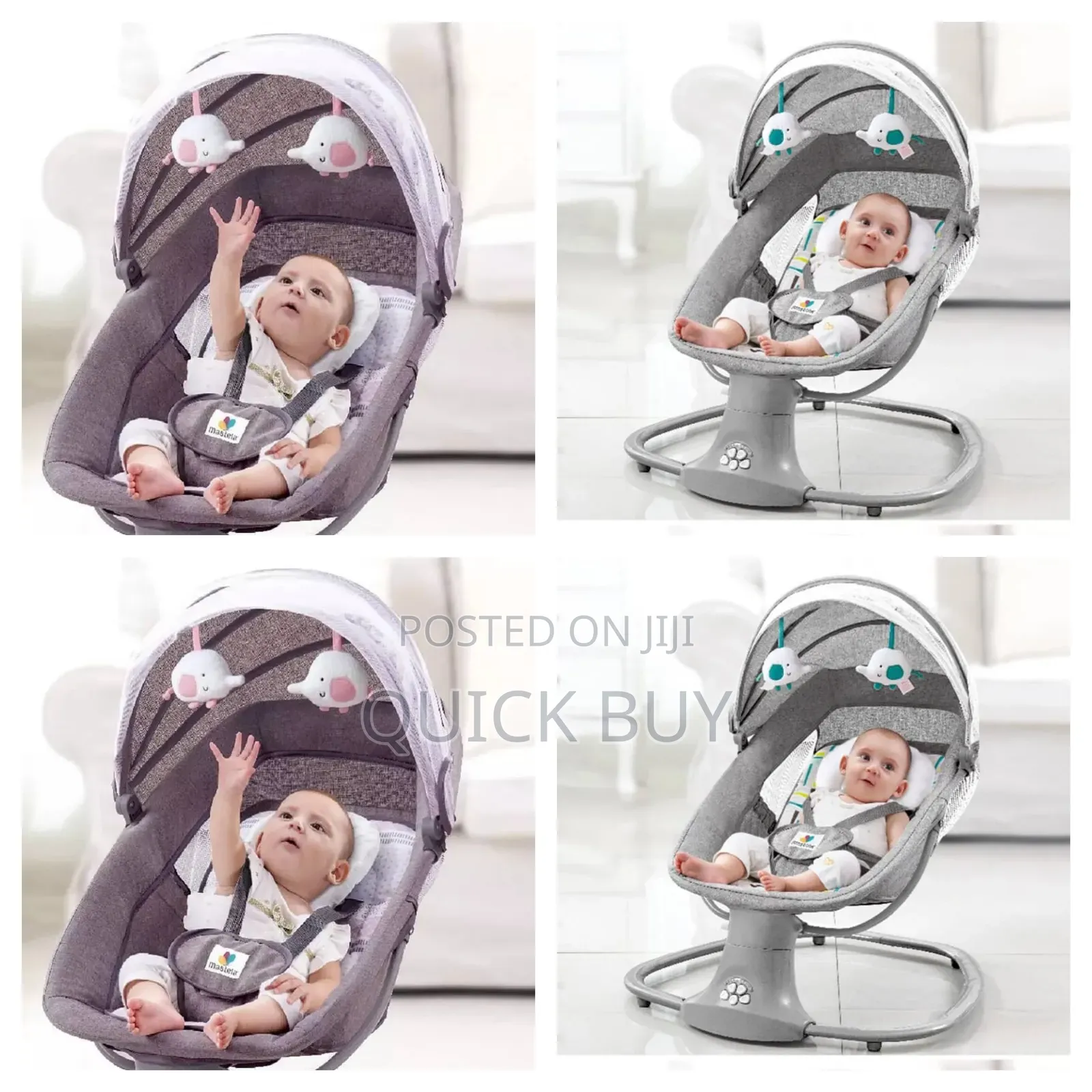 Decorated Electronic Baby Rocker
