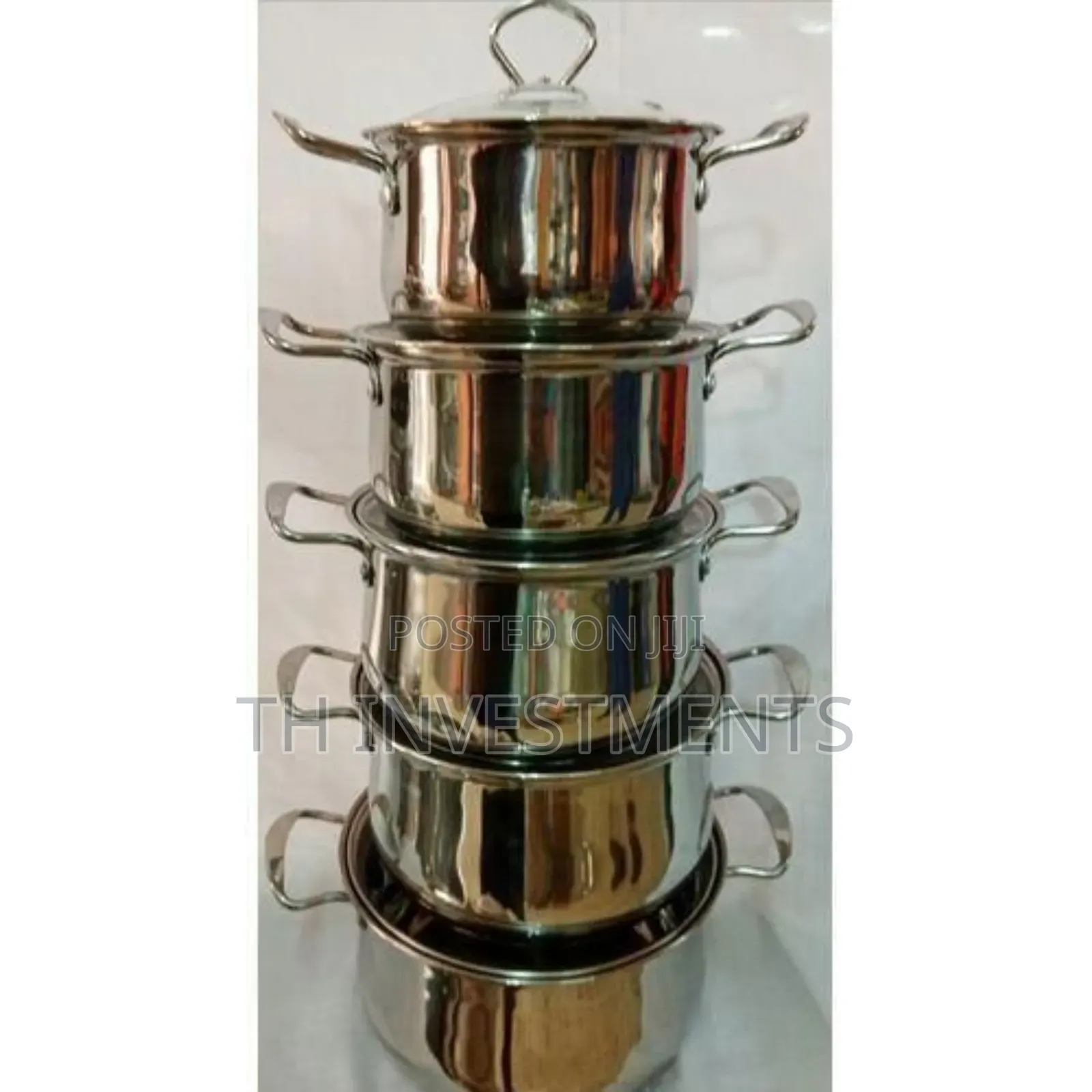 5pcs Serving Dishes High Grade Stainless Steel Ware
