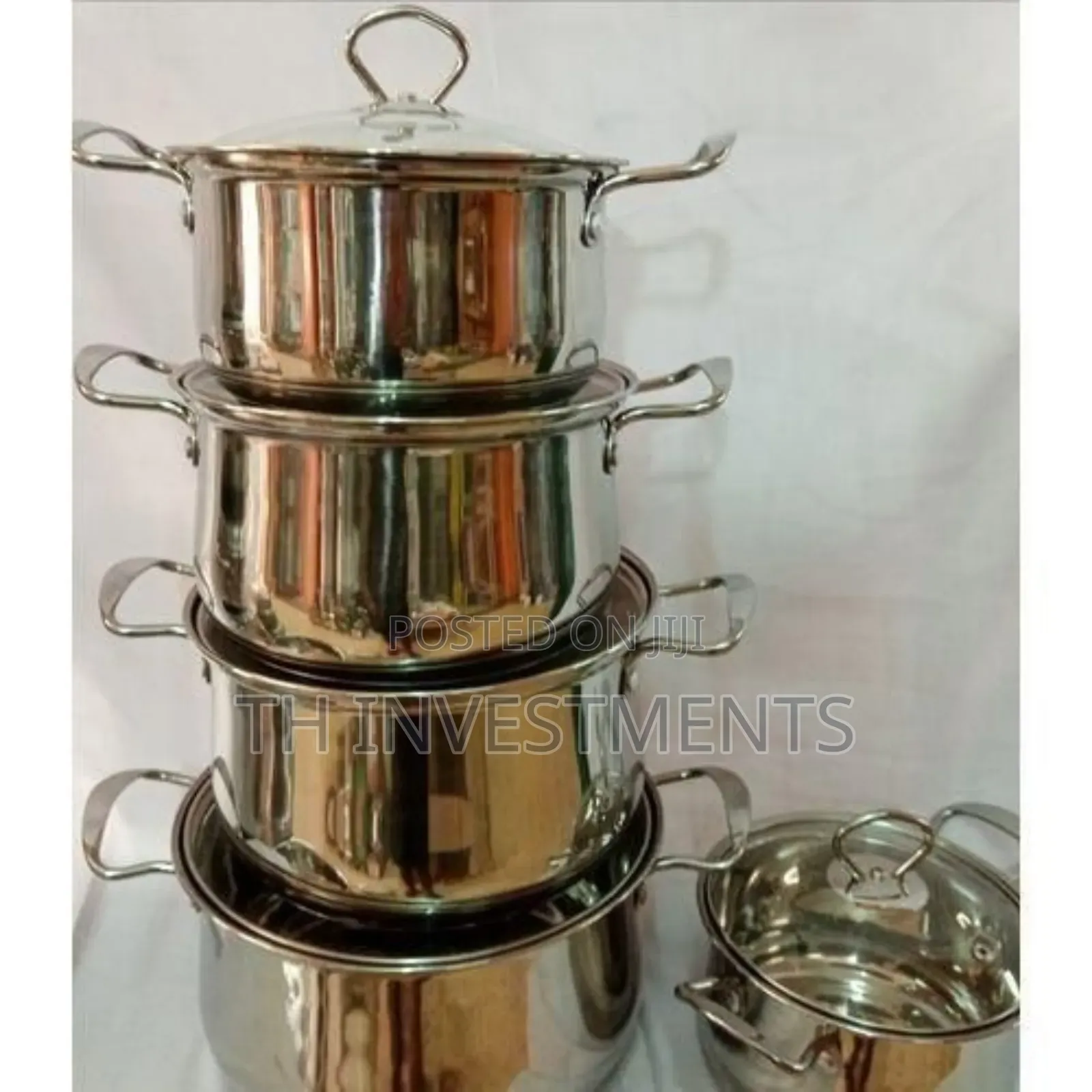 5pcs Serving Dishes High Grade Stainless Steel Ware