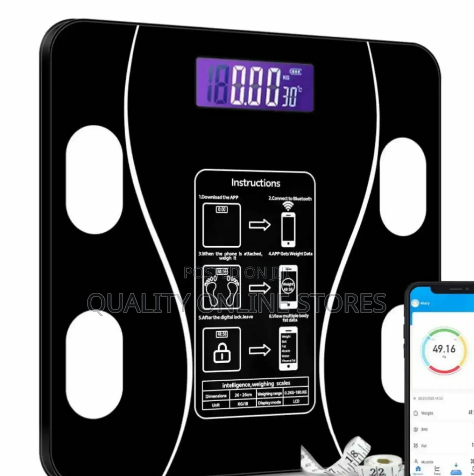 Bathroom Glass Scale