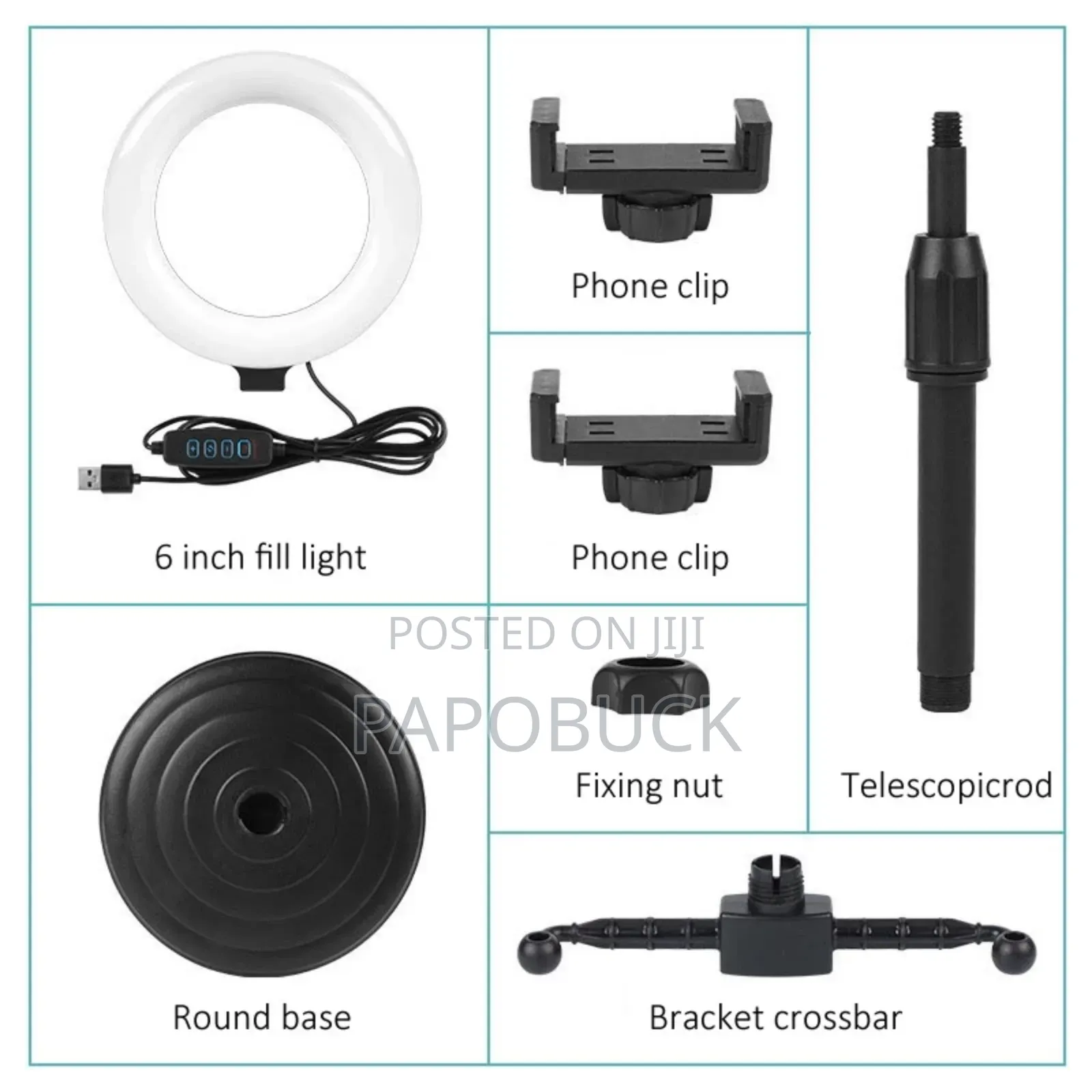 Selfie Ringlight With Two Phone Holders
