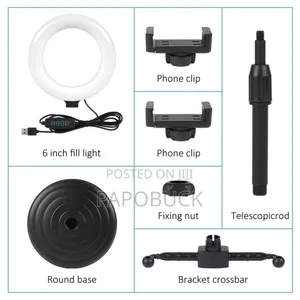 Selfie Ringlight With Two Phone Holders