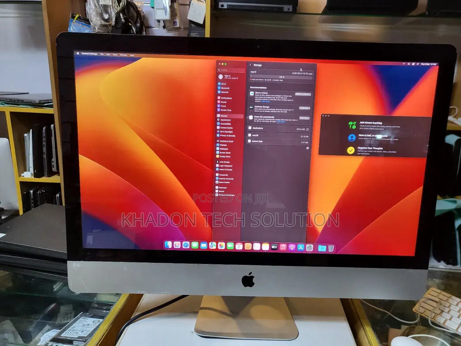 Desktop Computer Apple iMac 16GB Intel Core I7 SSD 1.5T