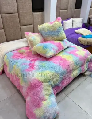 Fluffy Duvet Cover With 6pcs
