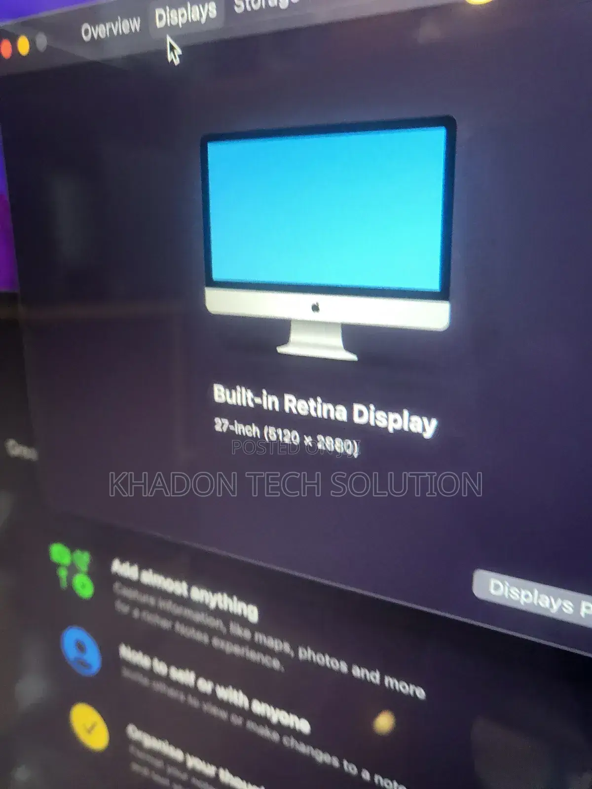 Desktop Computer Apple iMac 16GB Intel Core I5 HDD 1T