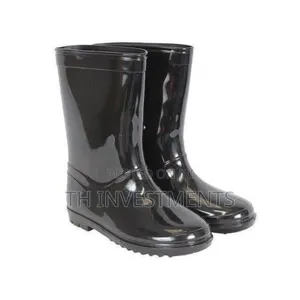 Waterproof Pvc Rain Gumboots Garden Farm Boots - Black...