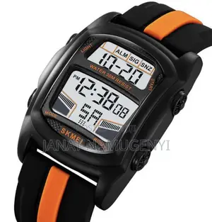Skmei Water Resistant Watch With Rubber Band