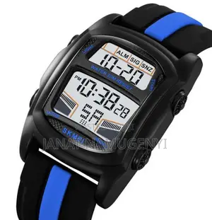 Skmei Water Resistant Watch With Rubber Band