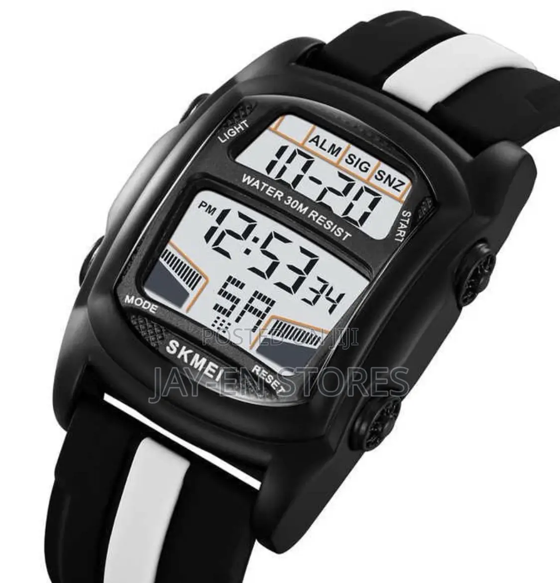 Skmei Water Resistant Watch With Rubber Band