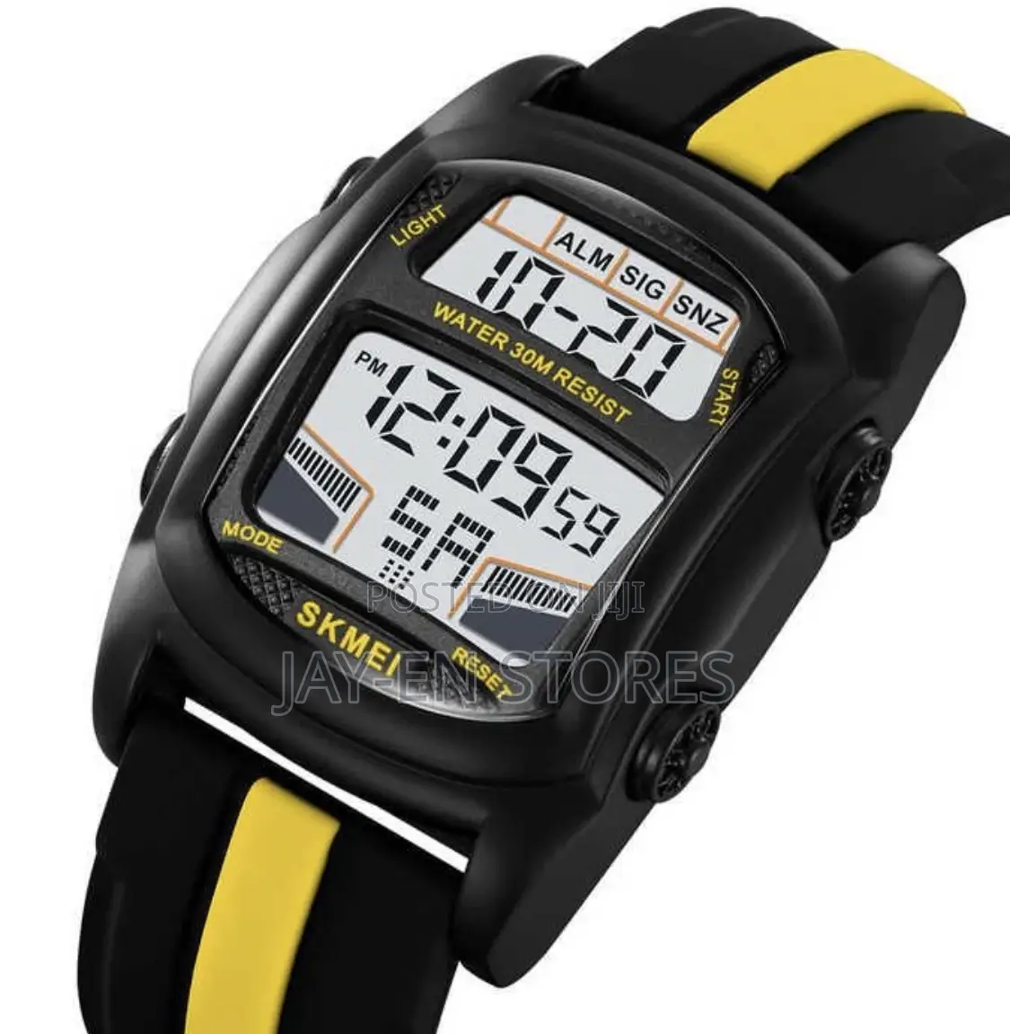 Skmei Water Resistant Watch With Rubber Band