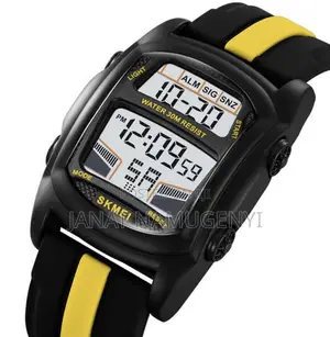 Skmei Water Resistant Watch With Rubber Band